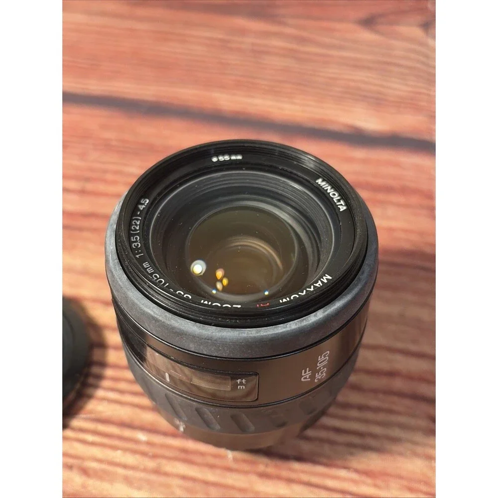 Minolta AF 35-105mm f/3.5-4.5 Zoom SLR Lens For Minolta Sony A W/ Caps